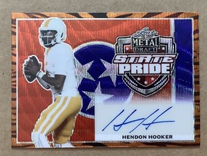 2022 Leaf Metal Draft State Pride Hendon Hooker Tiger Stripe Auto #5/5