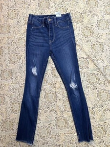 Hollister High Rise Jean Legging Advance Stretch Womens Jeans Blue Sz. 0S W24 - Picture 1 of 11