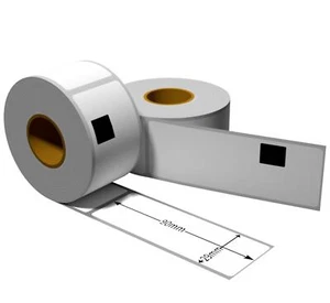 50x Etiqueta compatible con DK11201 29mm x 90mm 400 etiquetas +1x soporte reutil - Imagen 1 de 3