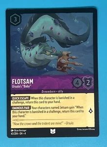 Disney Lorcana Ursula's Return Flotsam Ursula's "Baby" 43/204 Foil - Picture 1 of 2