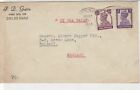 India 1946 by Sea Mail from Delhi Stamps Cover to Walsall England Ref 35199