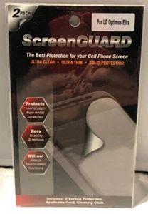 LG Optimus Elite ScreenGUARD Screen Protector - 2 Pack - Retail - Picture 1 of 9