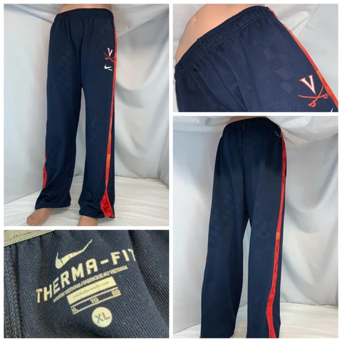 Virginia Cavaliers Lacorosse Nike Therma Fit Pants XL Blue Sewn Logos YGI A1-677 Cover