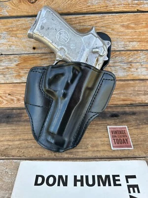 Don Hume H721 OT Black / Brown Leather Holster For Beretta Brigadier 92FS - Image 1 of 2