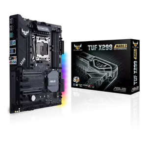 ASUS TUF X299 MARK 2 Intel X299 2066 LGA ATX M.2 Desktop Motherboard - Picture 1 of 11
