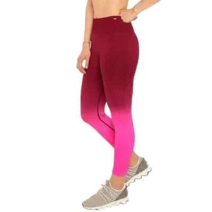Victoria's Secret Leggings PINK Ombre Gr. L Burgund Pink High Waist Ankle Crop - Bild 1 von 8