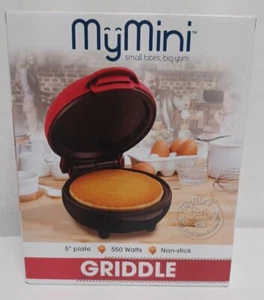 Nostalgia My Mini 5" Non Stick Surface Griddle For Burgers Pancakes Cookies New - Picture 1 of 6