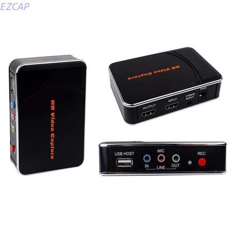 Grabadora HDMI/YPbPr, tarjeta de captura HDGame a unidad USB para caja de juegos 1080P 30Fps Foto 1 de 4