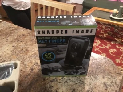 SHARPER IMAGE PORTABLE ELECTRONIC KEY FINDER 45 FOOT RANGE *FAST FREE SHIPPING* - Image 1 of 4