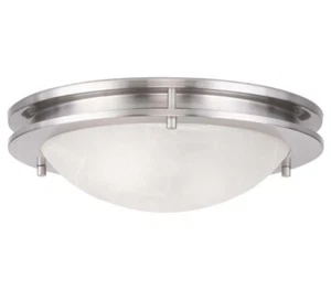 Ariel 2 Light Brushed Nickel Flush Mount by Livex Lighting - Picture 1 of 2