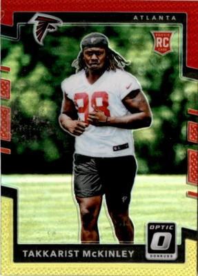 2017 Donruss Optic #150 Takkarist McKinley Red and Yellow - Image 1 of 2