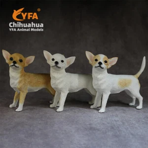 JJM Cute Chihuahua Dog Pet Animal Figure Toys Model Decor Adult Kids Xmas Gift - Picture 1 of 7