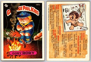 1986 Topps Garbage Pail Kids GPK Series 5 OS5 Gory RORY 190a 1-Star Card