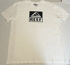 Reef Men's Graphic Logo T-Shirt Short Sleeve White Size 2Xl