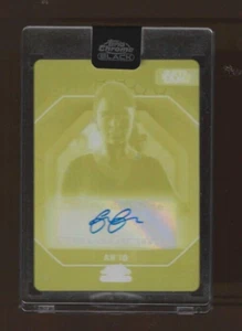 2024 STAR WARS CROMO NERO #ADS-EC EMILIA CLARKE PIASTRA STAMPA AUTO GIALLO 1/1 - Foto 1 di 2
