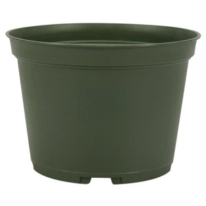 6 inch Flower Pot (Qty. 100), Nursery Container, Greenhouse Azalea Pots, Green - Picture 1 of 2