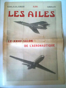 LES AILES N°1733 DU 13/06/1959 Spécial Salon du Bourget
