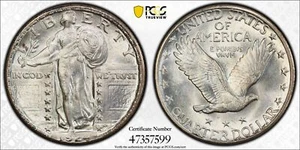 1924-D Standing Liberty Quarter PCGS MS65 - Picture 1 of 4