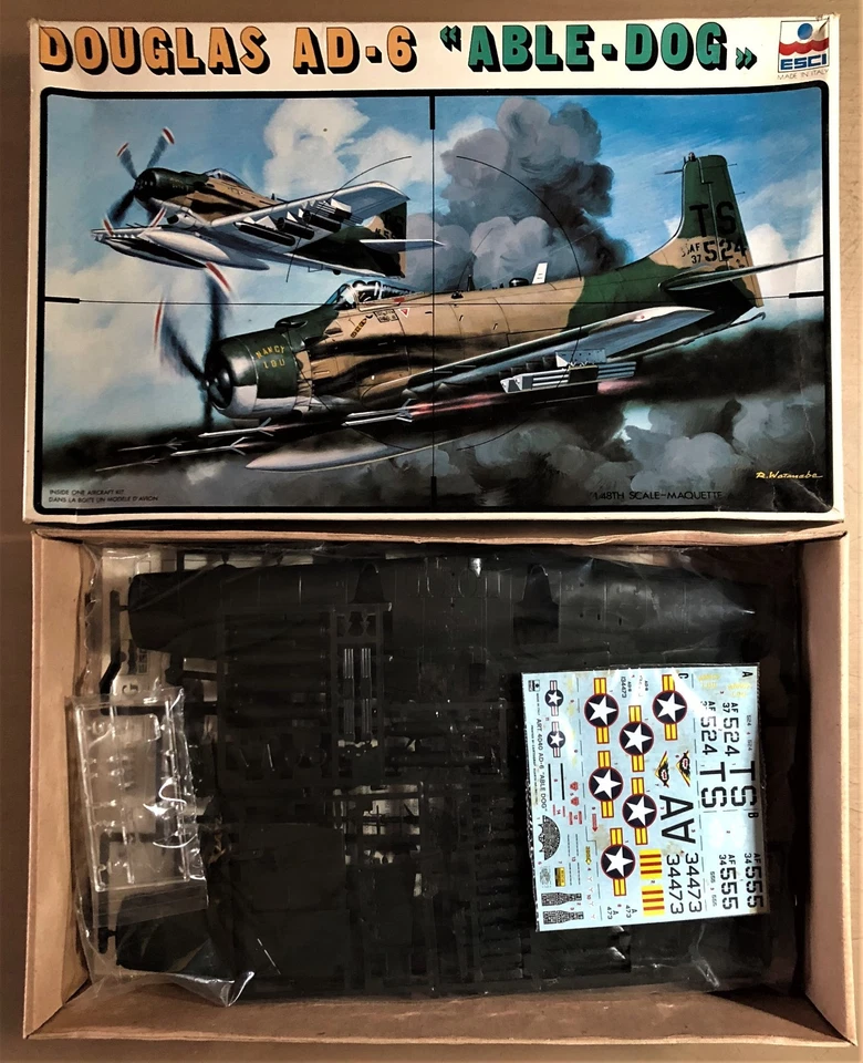 ESCI 4040 - DOUGLAS AD-6 "ABLE - DOG" - 1/48 PLASTIC KIT - Immagine 1 di 1