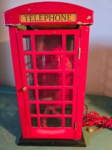 Old Tyme Reproductions British Telephone Booth Tardis-Like Late 80’s - Zdjęcie 1 z 8