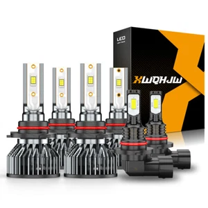 For Chevy Silverado 1500 2500 HD 2003-2006 6K LED Headlight+Fog Light Bulbs Kit - Picture 1 of 8