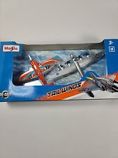 Maisto 2 Pack Die-Cast Copyright 2023 Metal Tailwinds Jet and Helicopter