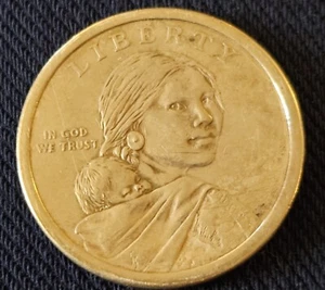 2010 D Sacagawea Coin, Rare Error Dollar , Sevaral Dates On Rim, Very Unique - Picture 1 of 17