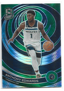2022-23 Spectra Asia Anthony Edwards Green Prizm Timberwolves