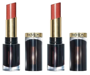 Paquete de 2 esmaltes labiales súper brillantes Revlon 014 Glaring Coral - Imagen 1 de 3
