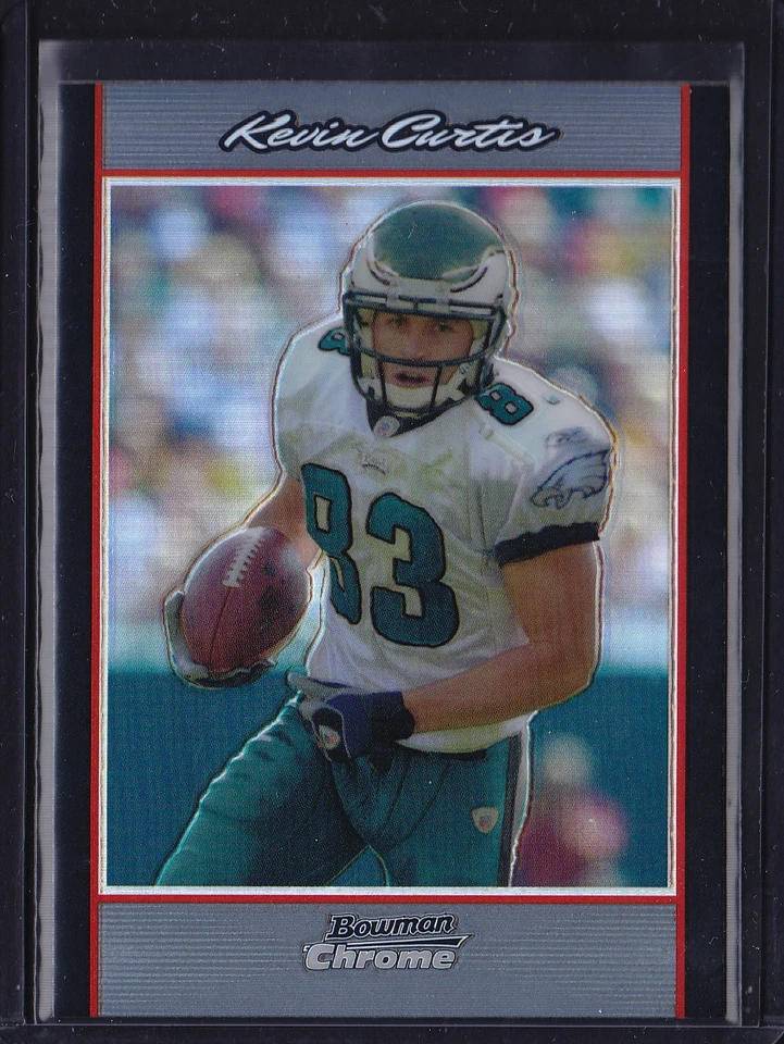 2007 BOWMAN CHROME REFRACTOR KEVIN CURTIS #BC158 EAGLES UTAH STATE - Image 1 of 1