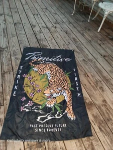 Vintage primitive leopard skateboard tapestry flag - Picture 1 of 6