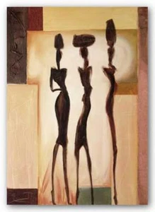 Island Ladies II Alfred Gockel Abstrakter Kunstdruck 20x28 - Bild 1 von 1