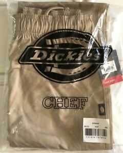 NEW Dickies Chef Unisex-Adult's Elastic Waist Cargo Pocket Pant, Khaki, XS