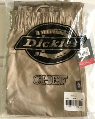 NEW Dickies Chef Unisex-Adult's Elastic Waist Cargo Pocket Pant, Khaki, XS - Image 1 of 4