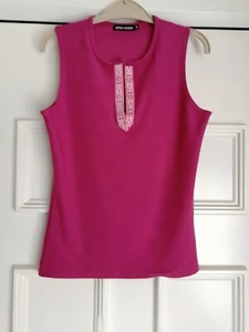 Jeffrey Rogers Size 10 Pink Sleeveless short top - Picture 1 of 2