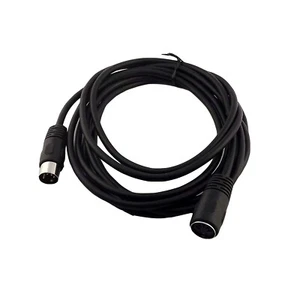 DIN MIDI 5 Pin Male to Female Audio Tape Recorder Amplifier Extension Cable 10ft - Picture 1 of 5
