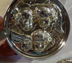 Neu 1991 Gorham Sterling Archive Collection 3 1/2" Barock Ornament Engel - Bild 1 von 6