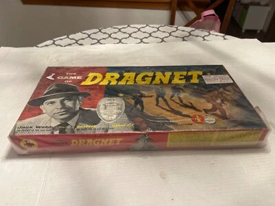 VTG The Game of Dragnet TV Series Jack Webb Board Game Transogram - Image 1 of 3