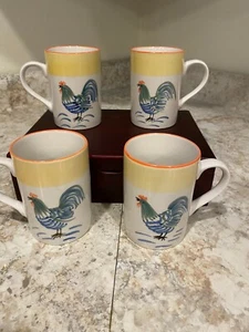 Sammlerstück Hahn Glory Tischplatten unbegrenzt Tassen 3" x 4" gelb - Bild 1 von 6