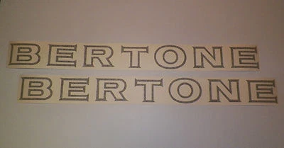 New 1974-1988 FIAT Bertone X1/9 "BERTONE" Side Door Decal Set Pair of 2 X19  - Image 1 of 2