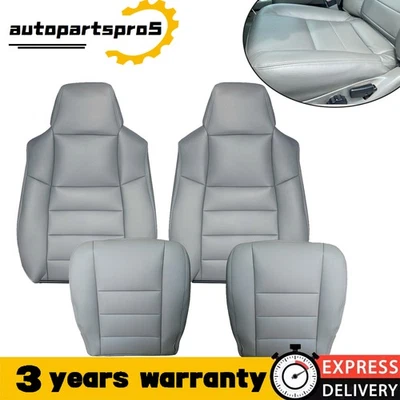 For 02-2007 Ford F250 F350 Lariat XL XLT Super Duty Full Front Gray Seat Cover*4 Foto 1 de 4