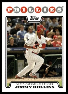 2008 Topps Jimmy Rollins Philadelphia Phillies #233 - Picture 1 of 2