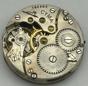 Cyma Ref . 030 Sub Seconds Trench Watch Movement Vintage Swiss PARTS 23.6mm - Picture 1 of 15