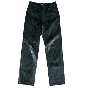 Pantalones Wilfred The Melina negros de cuero vegano para mujer cintura alta talla 6 - Imagen 1 de 10