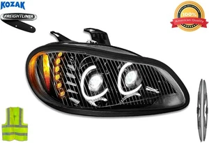 LED Halos w/Turn Signal Projector Headlight 12V Right Freightliner M2 2002-2018 - Imagen 1 de 9
