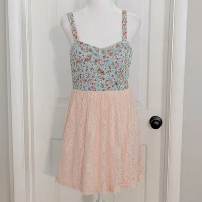VTG Jodi Kristopher Womens Coquette Dress SIZE 7 Milkmaid Fairy Y2K Balletcore - Image 1 of 4