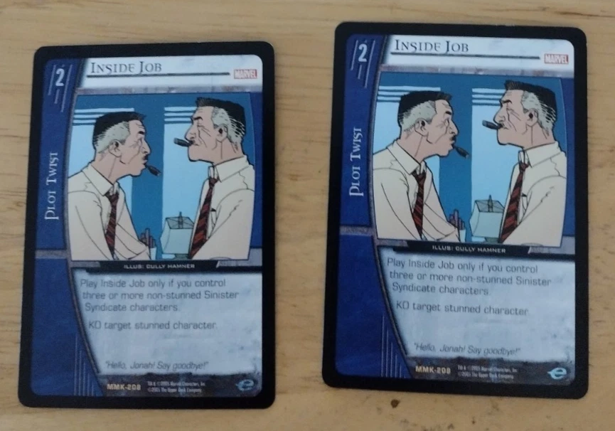 MARVEL VS TCG MMK-208 Inside Job Rare X2 - Image 1 of 1