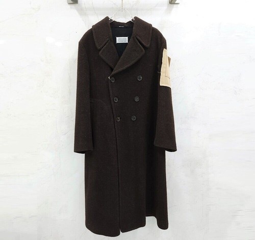 Cappotto di lana con applicazioni Maison Margiela 139482889