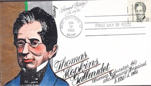 Thomas Gallaudet FDC, HP Goldberg, 1861 - Picture 1 of 1