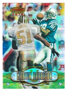 1996 Bowman's Best Marvin Harrison #BB7 Rookie Bets rifrattore atomico SP parallelo - Foto 1 di 2